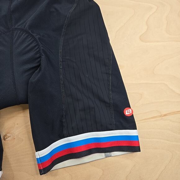 Bellwether Cycling Shorts XXL Black Red Blue Padded Bike Model 5691 - Picture 6 of 11